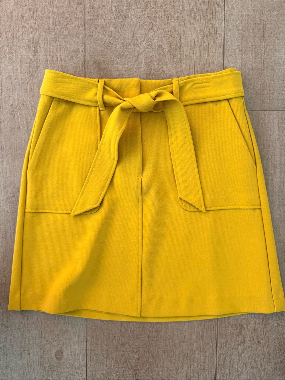 Loft Yellow Tie-Waist Women's Skirt